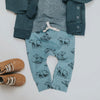 sky bears leggings - organic cotton clothings - buck and baa
