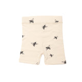 Organic Cotton Busy Bee Rib Print Shorts