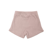 Organic Cotton - Dusty Rose Waffle Shorts