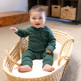 Organic Cotton - Forest Dream Big Zip Romper