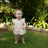 Sunflower Meadows - Organic Muslin Romper