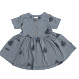 Organic Cotton - Pocket Pinecone Dress