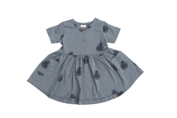 Organic Cotton - Pocket Pinecone Dress