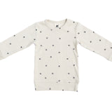 Organic Cotton - Ribbed long sleeved tee with Acorn Print