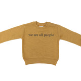 Organic Cotton Sweatshirts - 'we are all people' Twlight Mauve and Gold