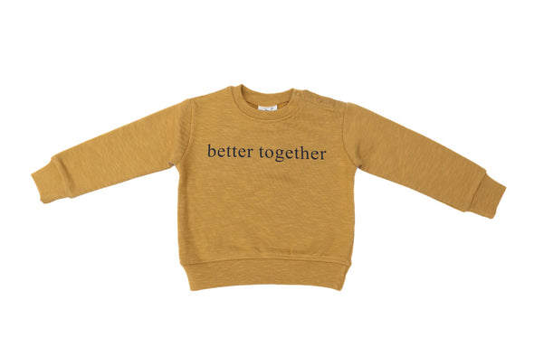 Organic Cotton fleece sweatshirt - 'better together'