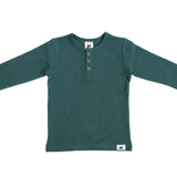 Organic Cotton - Waffle Henley