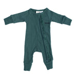 Organic Cotton - Forest Frill Zip Romper