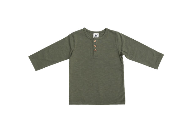 Organic Cotton - Moss Henley