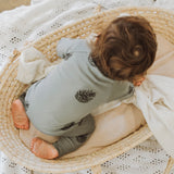 Organic Cotton - Pinecone Zip Romper