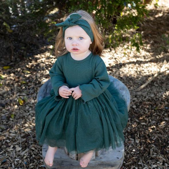 Organic Cotton - Forest Tulle Dress