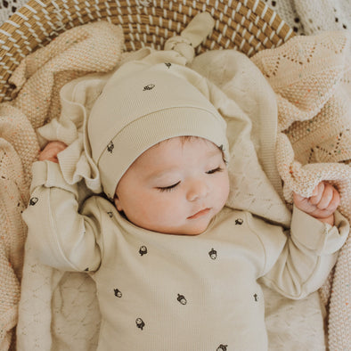 Organic Cotton - Acorn Knotted Hat 50% off the marked price !!