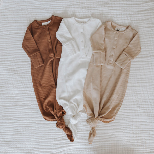Organic Essentials - Cinnamon Baby Gown
